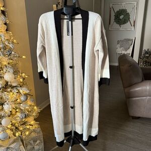 Malabay Long Open Cardigan NWT